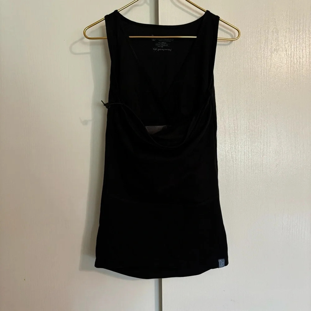 Lalabu Soothe Shirt Black Sleeveless Wearable Baby Tank Stretch - Picture 5 of 5